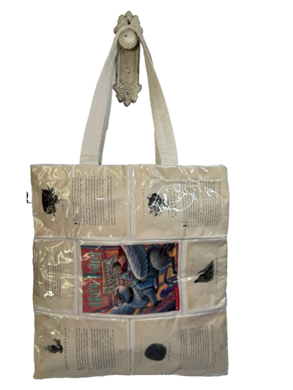Pamela Barsky Tote Canvas Rare Harry Potter Book Page Bag Prisoner of Azkaban